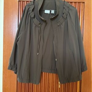 Chico’s Zenergy Women's Brown Utility Jacket Size 2